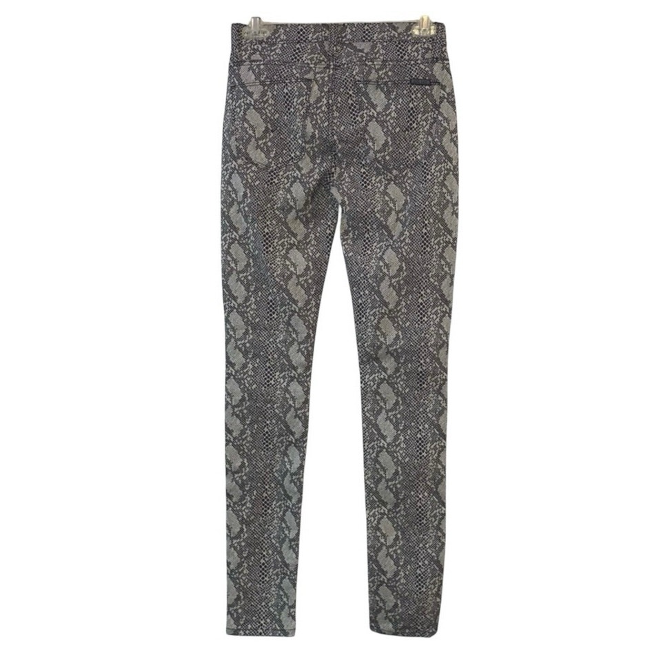 Hudson Nico Super Skinny Jeans 24 Snake Print Textured Mid Rise Usa — image 3 of 8